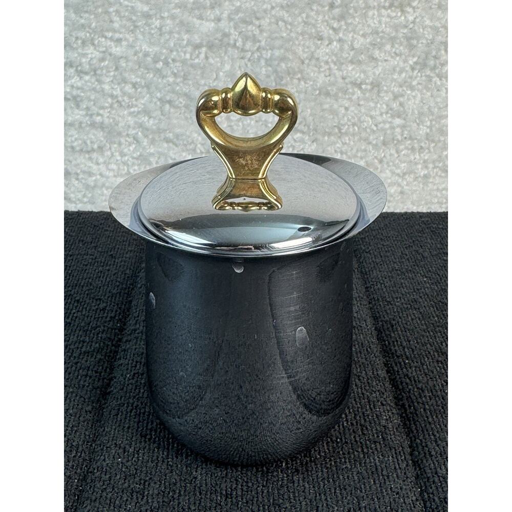 Vtg MCM Kromex Chrome Covered Sugar Dish